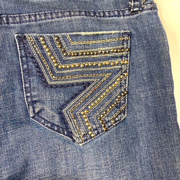 People’s Liberation Studded Star Pockets Slightly Distressed Jeans Size 29 - Picture 7 of 16